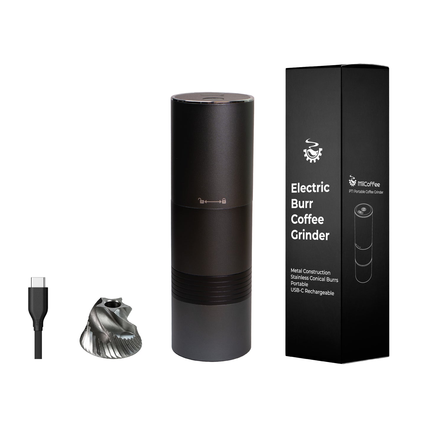MiiCoffee PT1 Portable Electric Coffee Grinder