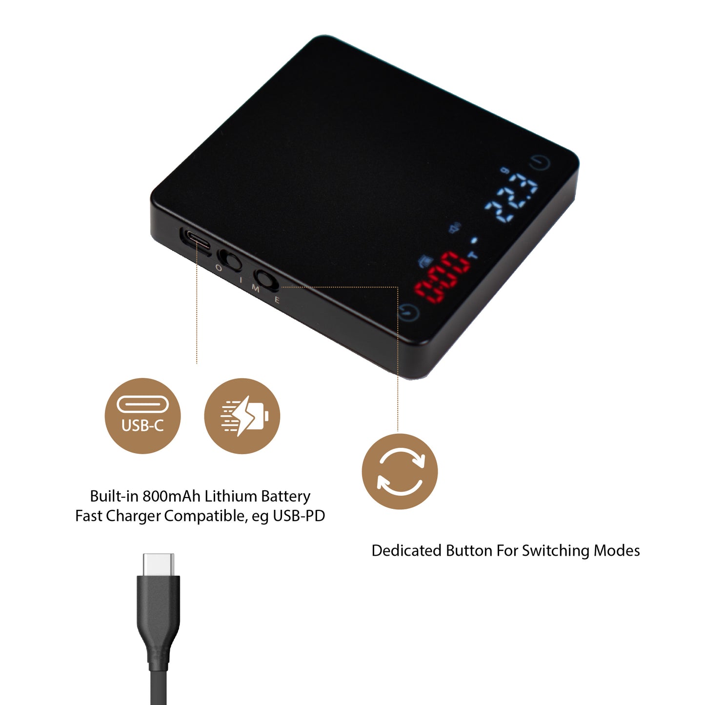 MiiCoffee Nano Coffee Scale with Timer