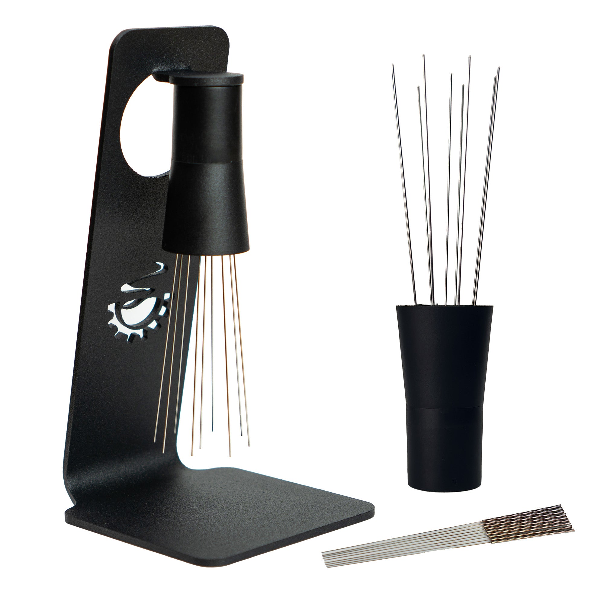 WDT Tool Per Espresso: Strumento Distribuzione Caffè Con 7+3 Aghi In Acciaio 0,35mm E Supporto In Alluminio | Kit Accessori Barista
