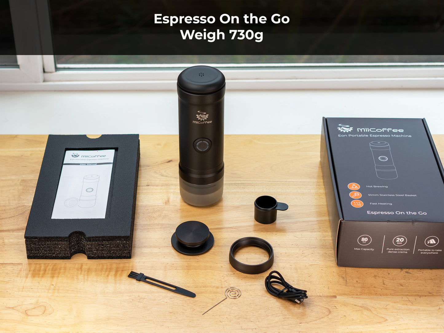 MiiCoffee Eon Portable Espresso Machine