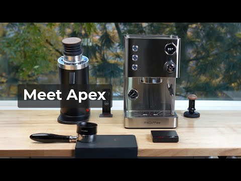 MiiCoffee Apex Espresso Machine, Brushed Stainless Steel