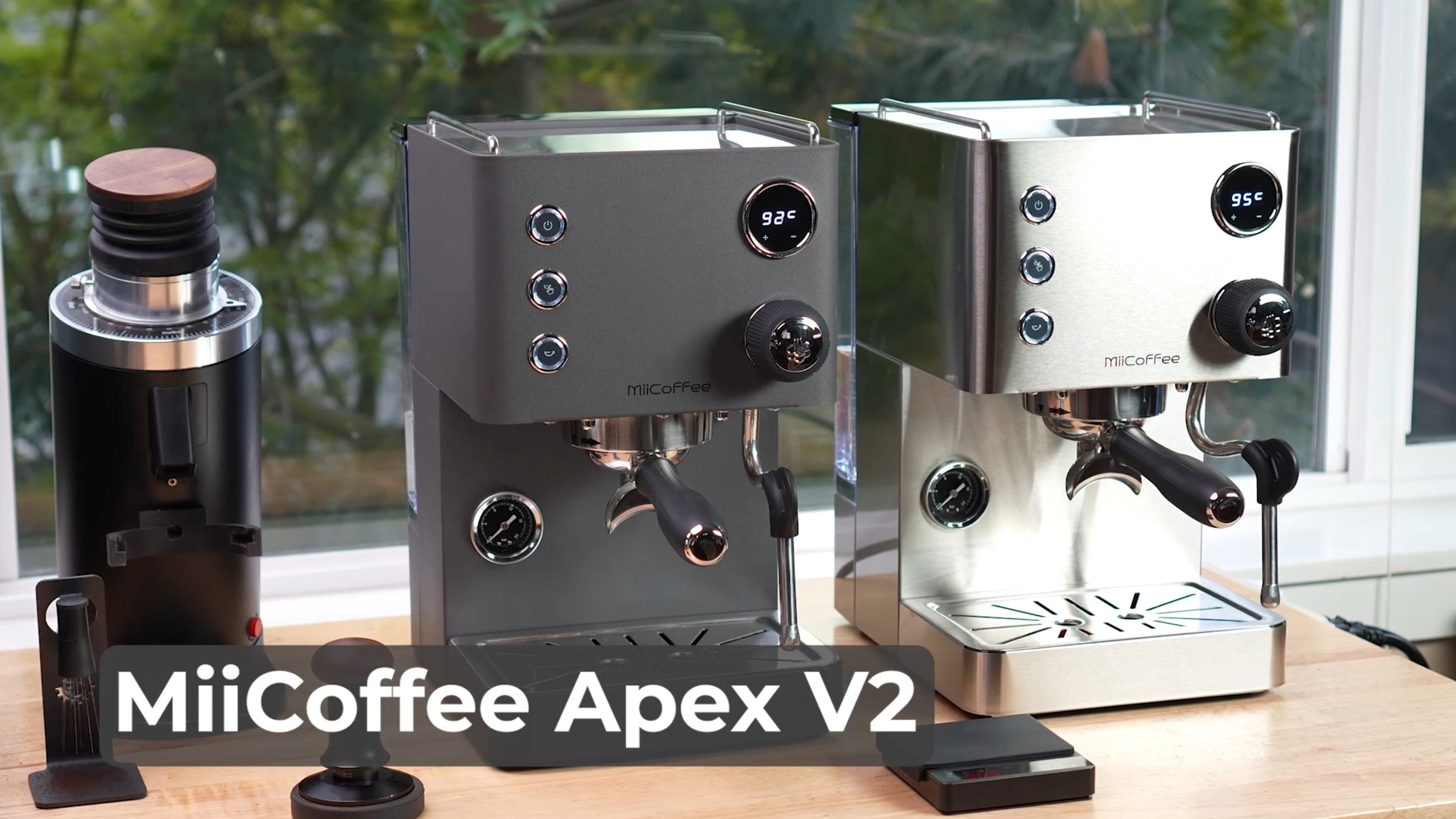 Load video: MiiCoffee DF64 II Single Dose Coffee Grinder