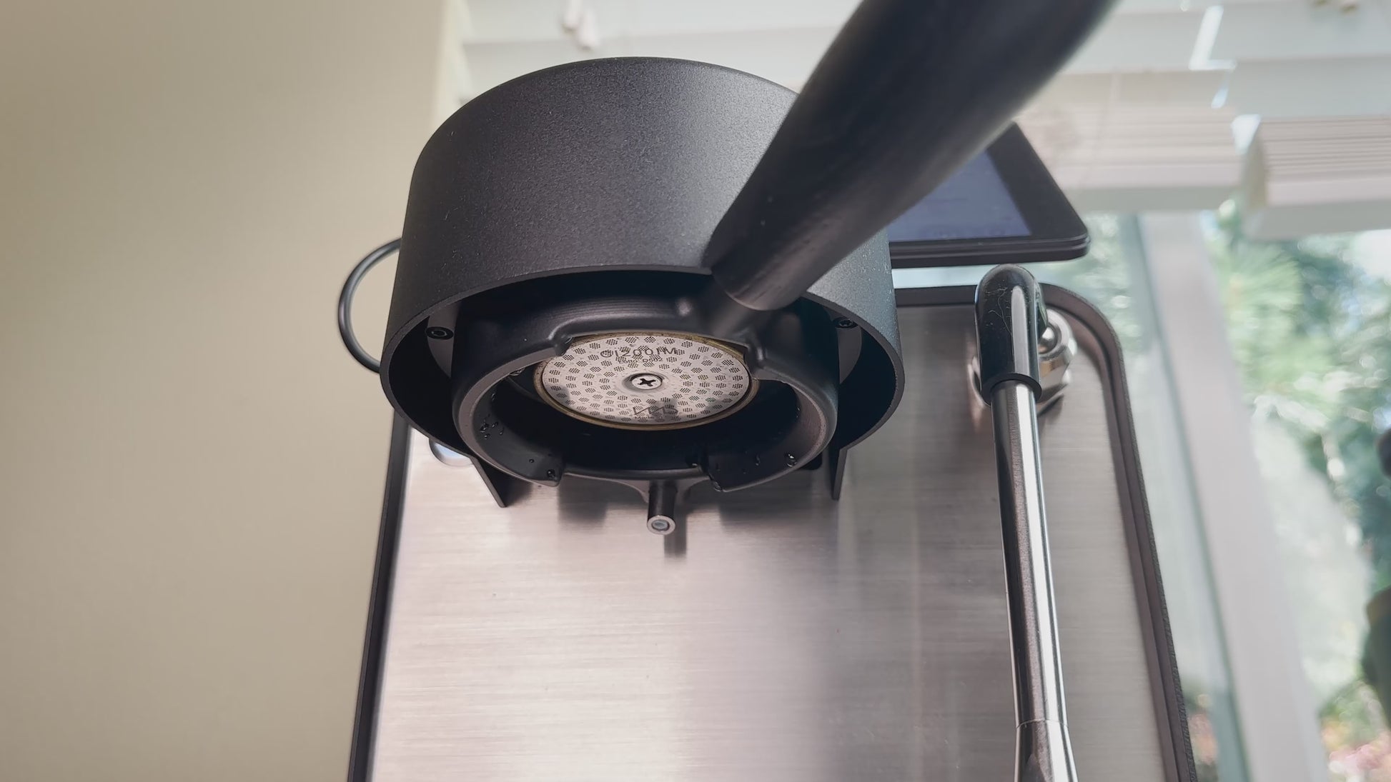 watchget Espresso Coffee Machine Cleaning Brush Espresso Group Head  Cleaning Brush Detachable 360°Nylon Bristles Espresso Machine Cleaning Tool  V2