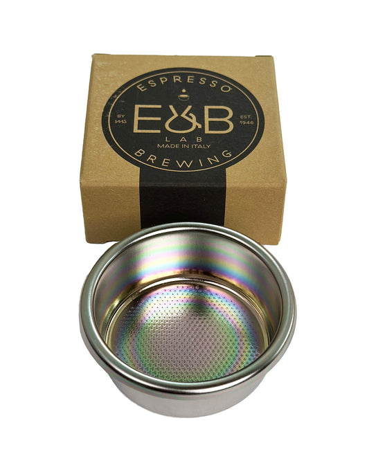E&B Lab NT (NanoTech) Double Espresso Portafilter Basket 58mm Ridgeless